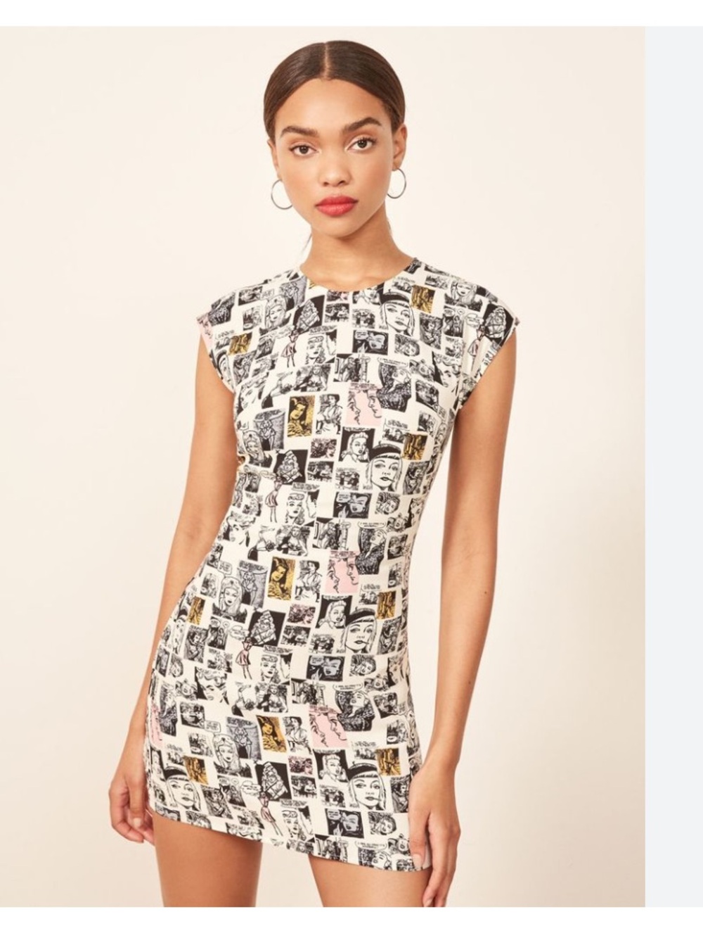 REFORMATION LILAH COMIC DRESS